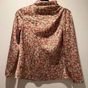 Zara Floral Blouse - Pink and Green